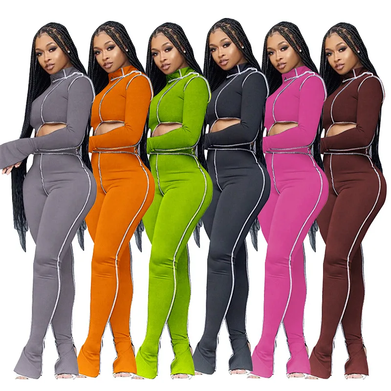 Autumn Two Piece Outfit Women's One Shoulder Sport Leggings Match Set Cool Double Sleeve Line Design Sports Suit Skiny Set
Autumn Two Piece Outfit Women's One Shoulder Sport Leggings Match Set Cool Double Sleeve Line Design Sports Suit Skiny Set