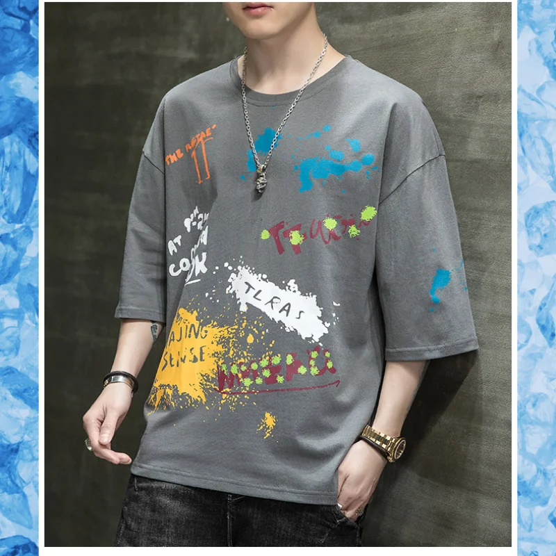 2021 summer casual loose hip-hop trend joinable fashion casual breathable short sleeve T-shirt popular logo print big size S-4XL
2021 summer casual loose hip-hop trend joinable fashion casual breathable short sleeve T-shirt popular logo print big size S-4XL