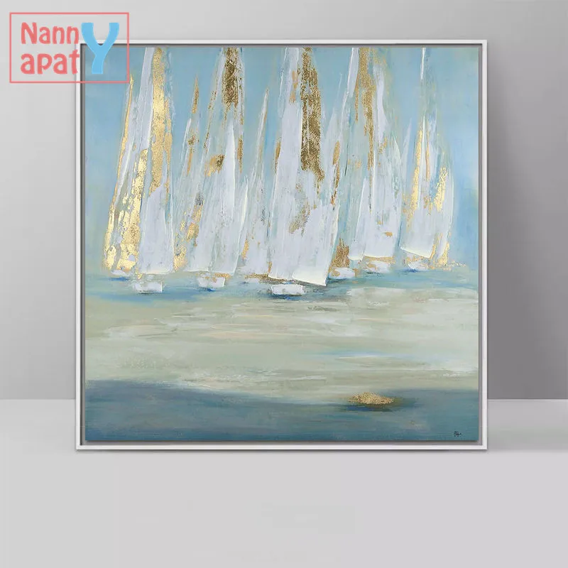 Abstract Landscape Print Oil Painting Sea Sailboat Canvas Painting Wall Art Poster Square Modular Picture Nordic Home Decoration
Abstract Landscape Print Oil Painting Sea Sailboat Canvas Painting Wall Art Poster Square Modular Picture Nordic Home Decoration