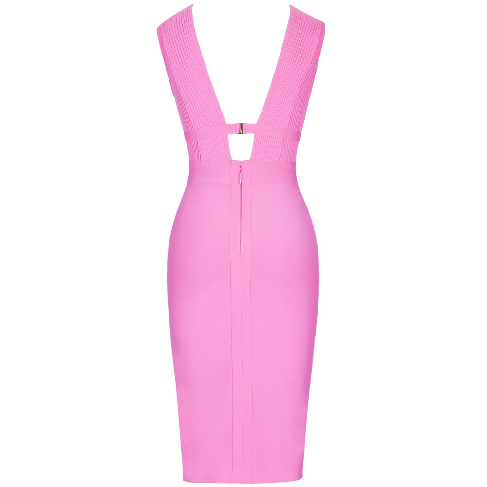 2021 Women Cut Out Bandage Dress Bodycon Sexy Double Deep v Dress Rayon Evening Party Dress
2021 Women Cut Out Bandage Dress Bodycon Sexy Double Deep v Dress Rayon Evening Party Dress