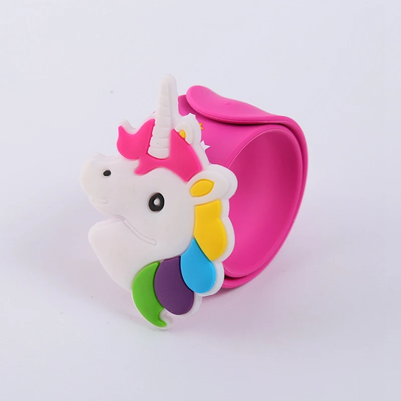 1 шт. браслет Unicorn Slap Wrap кольцо на руку детский модный из силикона для мальчиков
