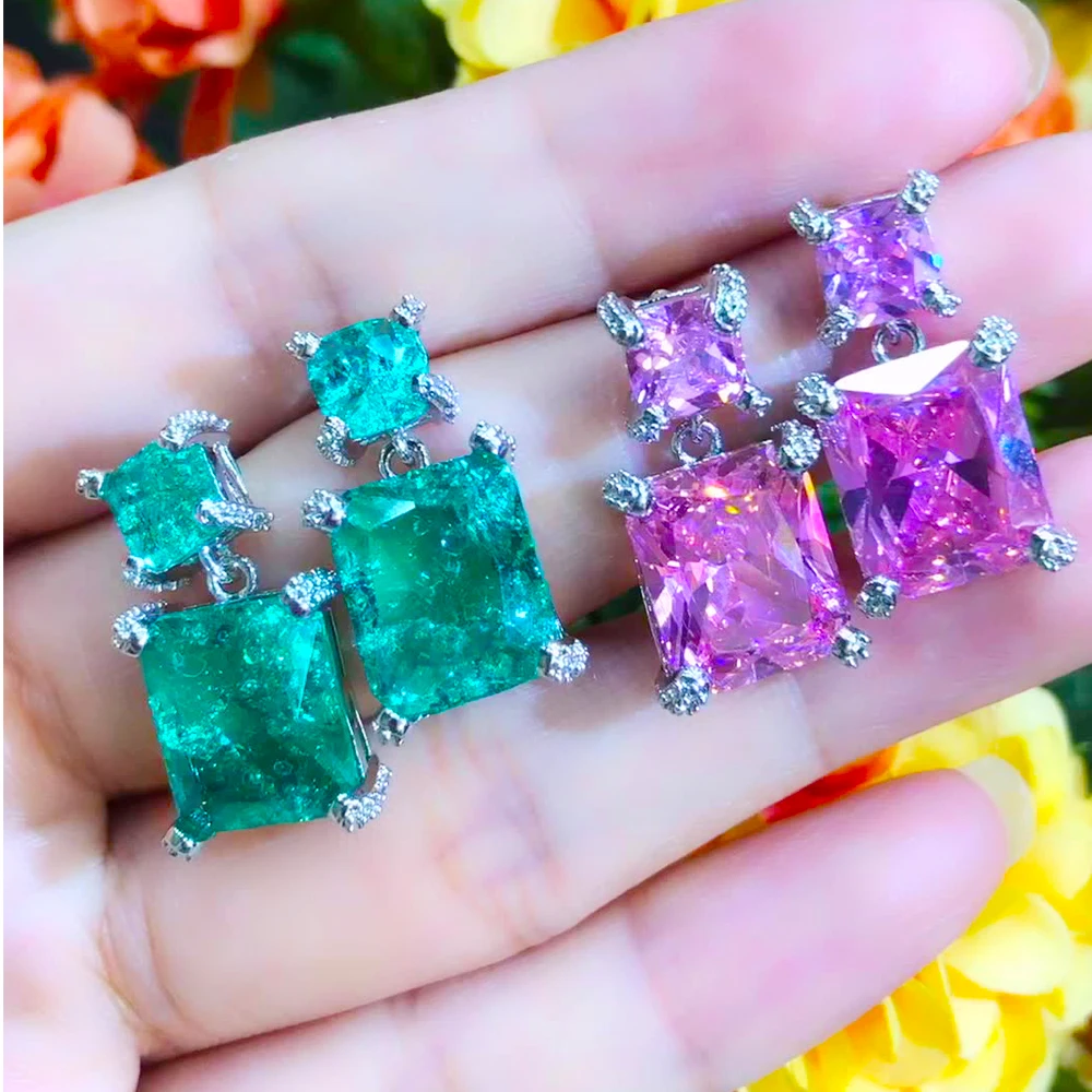 Kellybola Fashion Luxury High Quality Square Crystal Pendant Earrings Women Girls Banquet Daily Anniversary Exquisite Jewelry
Kellybola Fashion Luxury High Quality Square Crystal Pendant Earrings Women Girls Banquet Daily Anniversary Exquisite Jewelry