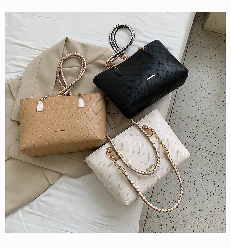 Fashion Diamond Grain women Shoulder Bag large capacity Elegant Luxury chain Ladies handbag pu leather lady big totes bolsas
Fashion Diamond Grain women Shoulder Bag large capacity Elegant Luxury chain Ladies handbag pu leather lady big totes bolsas
