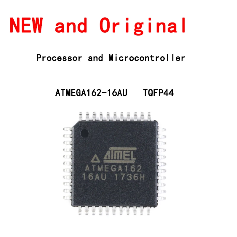 

ATMEGA162-16AU Chip 8-bit Microcontroller 16K Flash Memory TQFP-44 New and Original