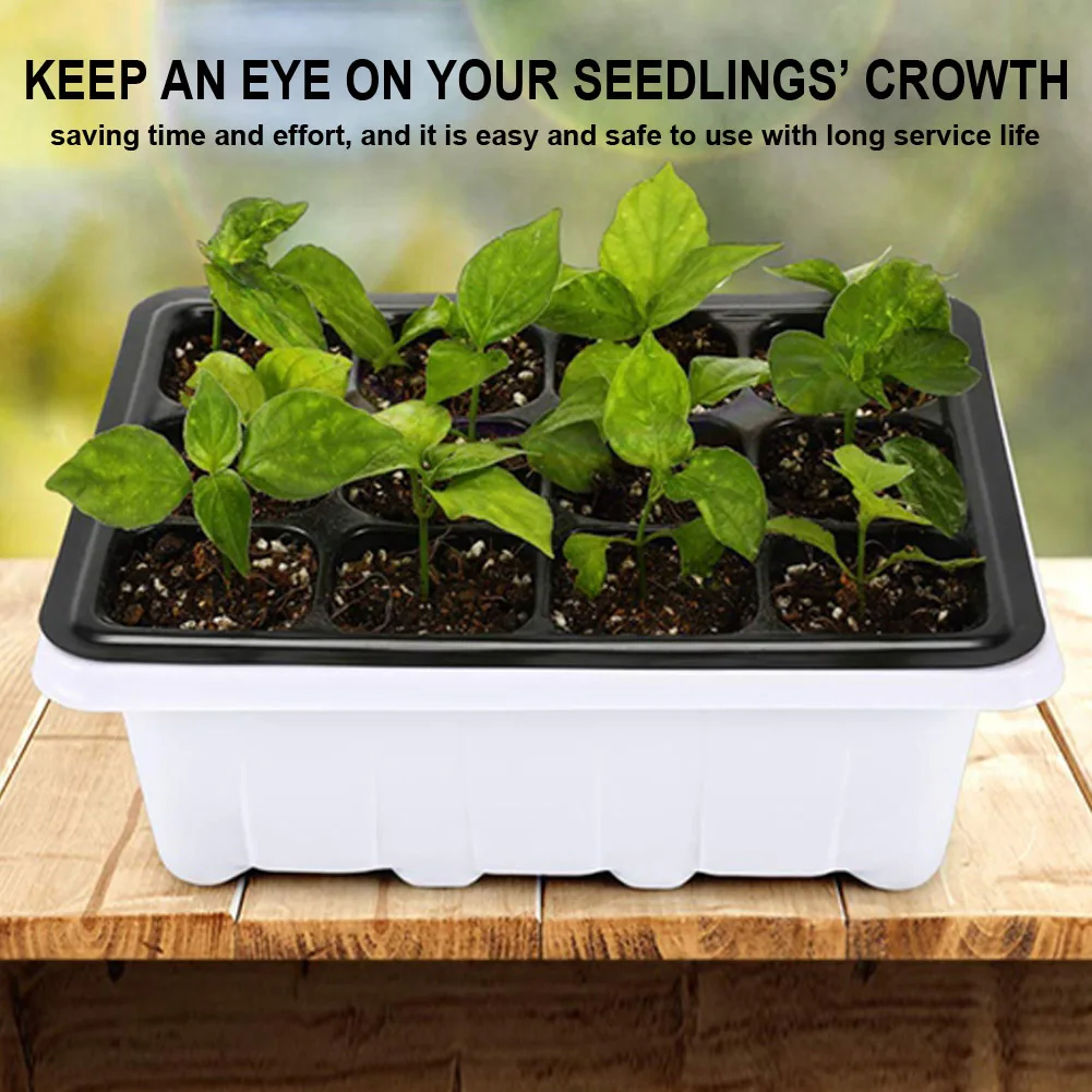 10 Sets Seed Trays 120 Cells Seedling Starter Tray Garden Plant Germination Kit Seed Starting Tray With Dome And Base, Hand Tool
10 Sets Seed Trays 120 Cells Seedling Starter Tray Garden Plant Germination Kit Seed Starting Tray With Dome And Base, Hand Tool