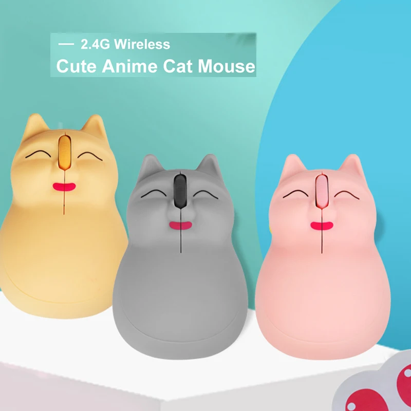 2.4G Wireless Mouse For Kids Gift Cute Anime Cat Designed Creative Mause 3D Ergonomic USB Optical 1200 DPI Mice For PC Laptop
2.4G Wireless Mouse For Kids Gift Cute Anime Cat Designed Creative Mause 3D Ergonomic USB Optical 1200 DPI Mice For PC Laptop