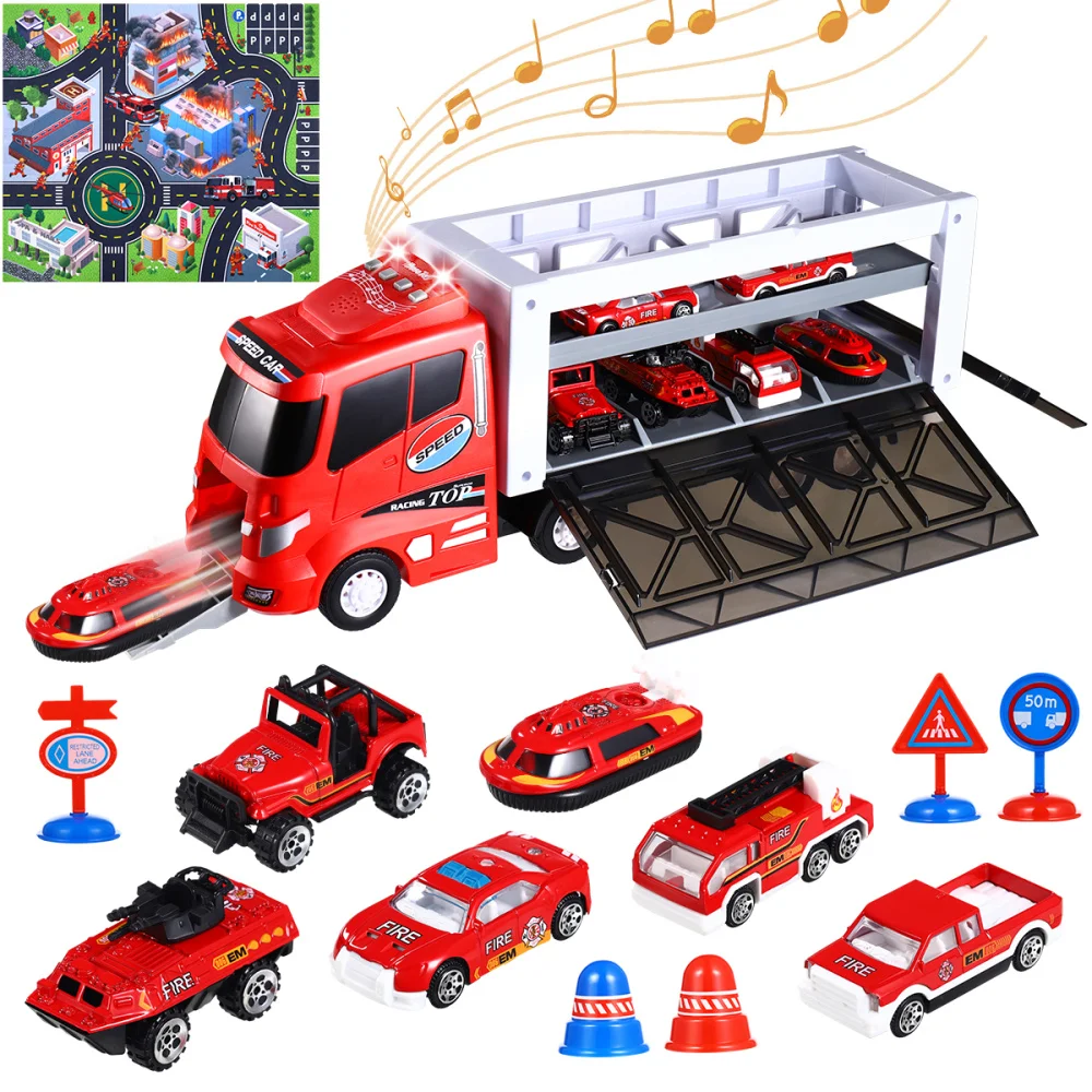 iBaseToy 13PCS/PACK Alloy Fire Truck Set Vehicles for Boys Girls Children Gift 
iBaseToy 13PCS/PACK Alloy Fire Truck Set Vehicles for Boys Girls Children Gift