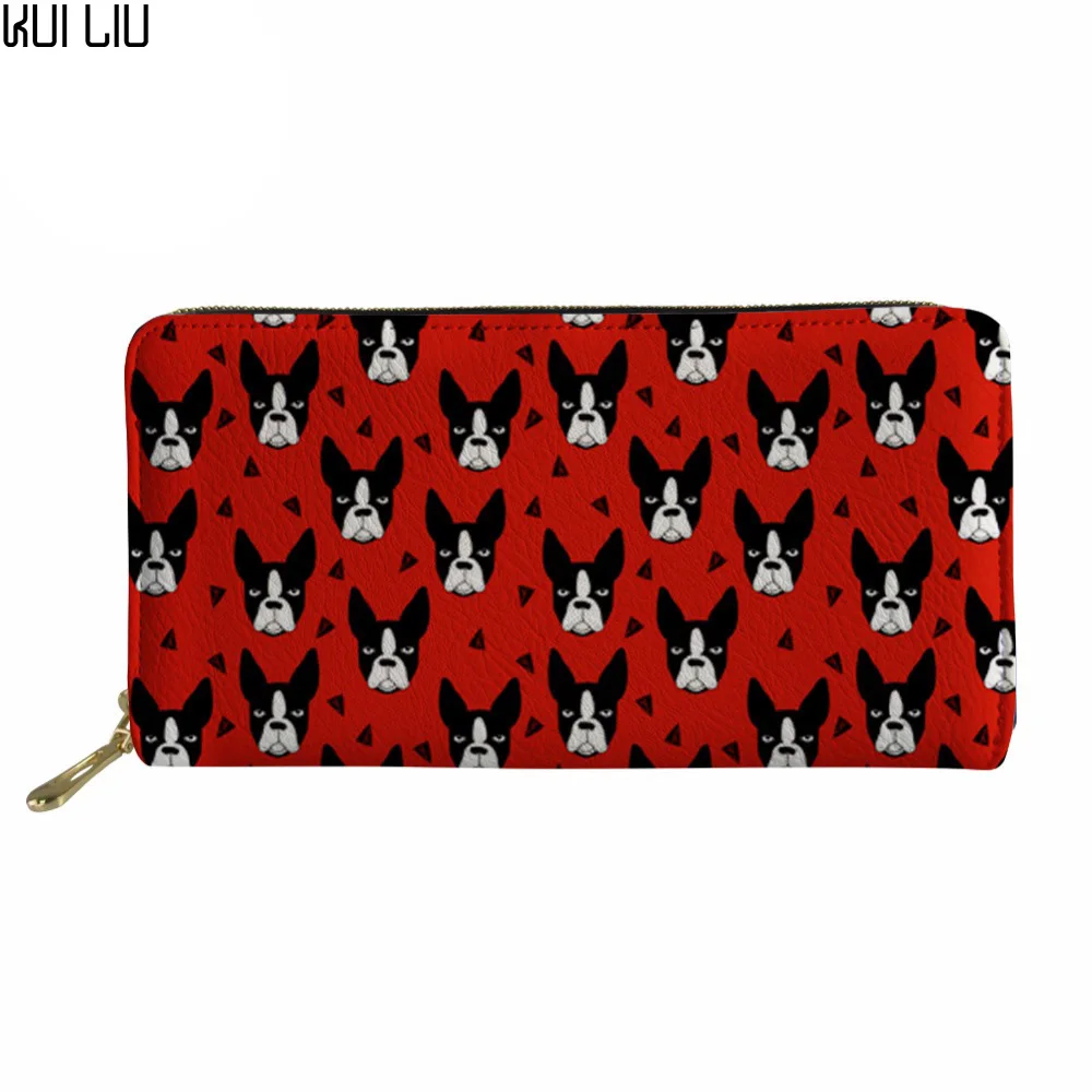 Kui Liu Clutch Women Wallets Long Purse Wallet Female Fashion Boston Terrier Pattern Print Ladies Coin Pocket Girls Money Bag
Kui Liu Clutch Women Wallets Long Purse Wallet Female Fashion Boston Terrier Pattern Print Ladies Coin Pocket Girls Money Bag