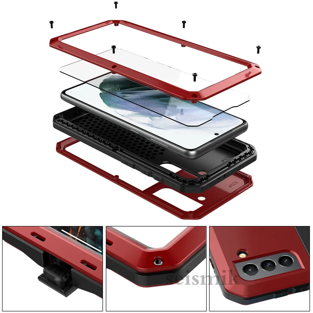 Water-Resistant Dual Layer Heavy Duty Luxury Armor For Samsung Galaxy S21 S21FE S21Plus 5G Metal Shockproof Case Cover
Water-Resistant Dual Layer Heavy Duty Luxury Armor For Samsung Galaxy S21 S21FE S21Plus 5G Metal Shockproof Case Cover