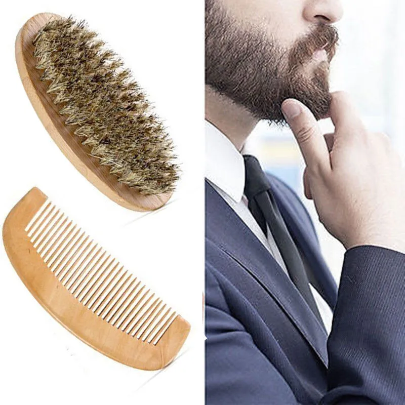 1PC Boar Bristle Beard Brush and Handmade Beard Comb Kit for Men Beard Mustache Bath Brushes Wood Handle Comb+Brush Styling Tool
1PC Boar Bristle Beard Brush and Handmade Beard Comb Kit for Men Beard Mustache Bath Brushes Wood Handle Comb+Brush Styling Tool