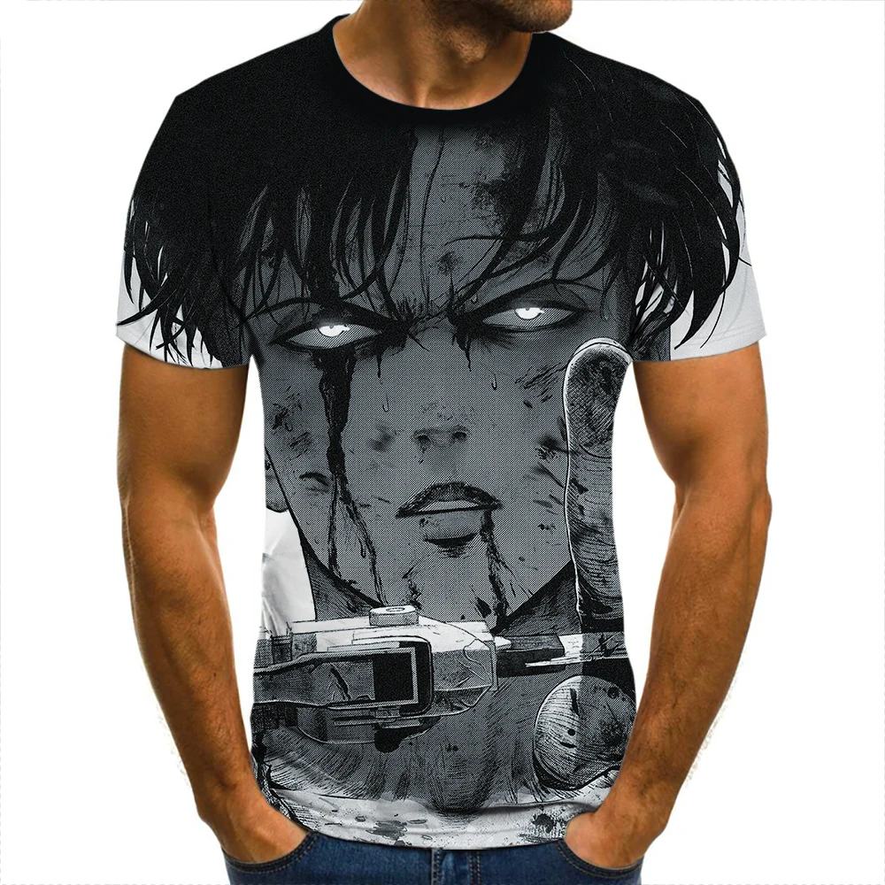 Футболка Мужская/женская с коротким рукавом и 3D-принтом «атака на Титанов» 
Футболка Мужская/женская с коротким рукавом и 3D-принтом «атака на Титанов»