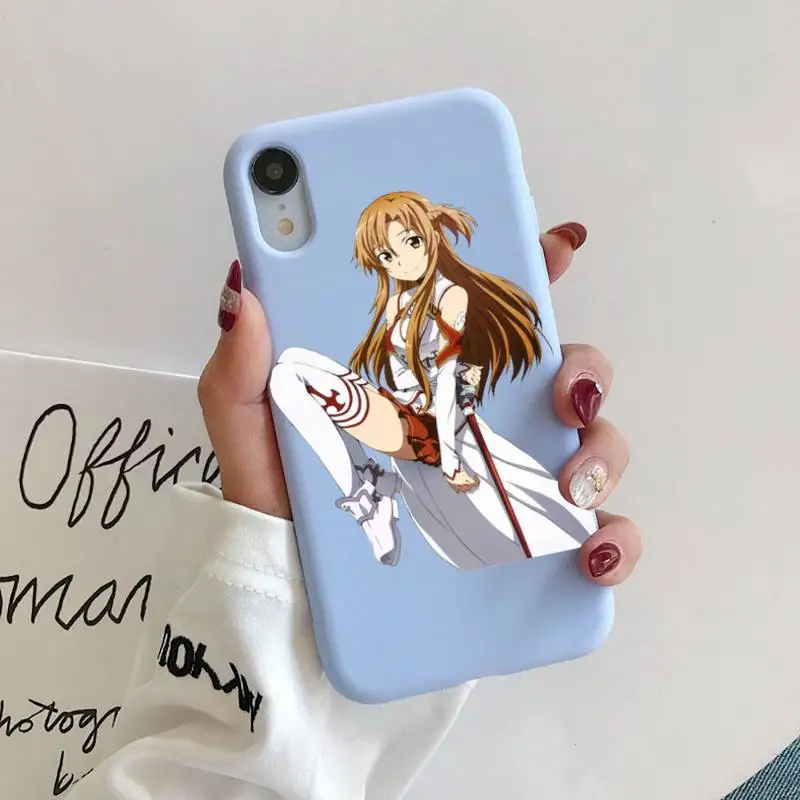 Sword Art Online Phone Case for iphone 11 Pro Max X XS Max XR Candy Color Soft Cover For iPhone 7 8 6 6S Plus Funda Cases
Sword Art Online Phone Case for iphone 11 Pro Max X XS Max XR Candy Color Soft Cover For iPhone 7 8 6 6S Plus Funda Cases