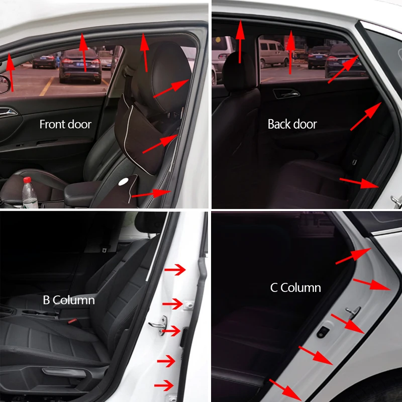 Наклейки на дверь автомобиля двойные слойные герметичные ленты для Audi A3 A4 A5 A6 A7 A8