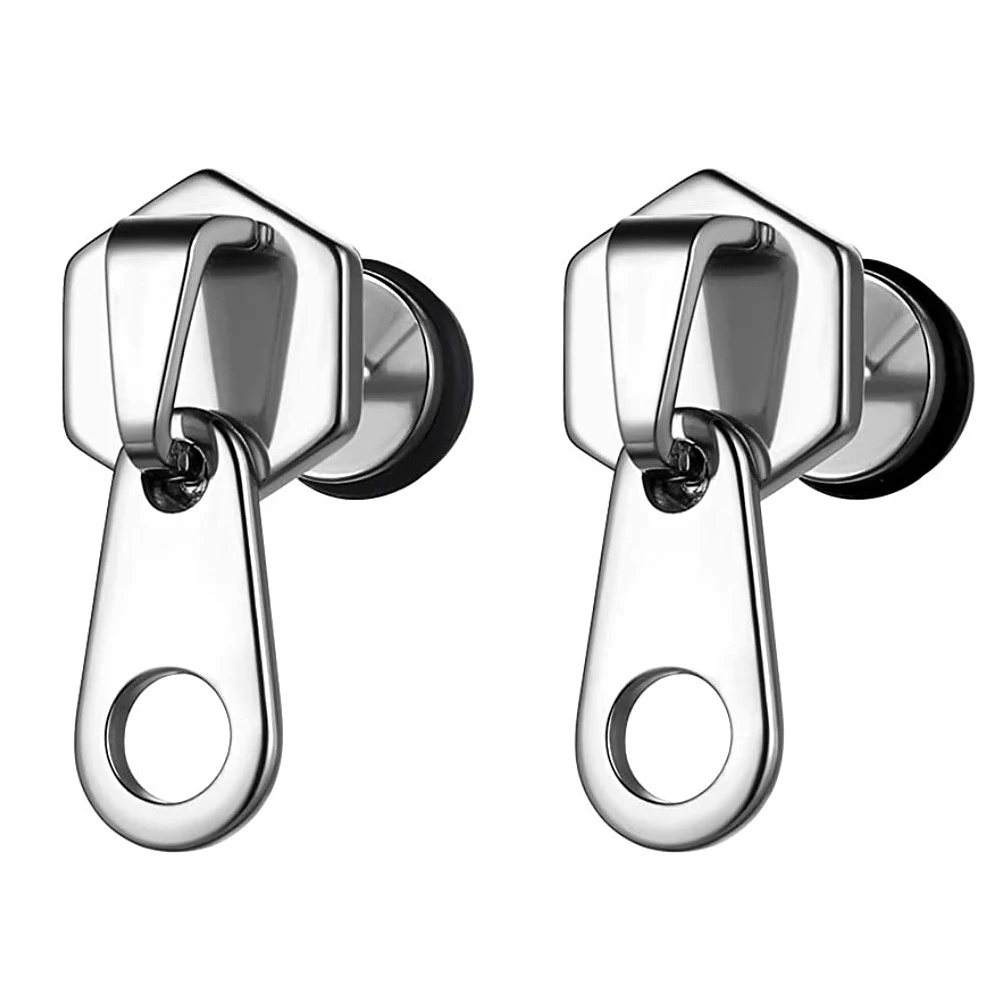 Zipper closure Studs Earrings Men Hip Hop 316L Stainless Steel Punk Studs Tiny Earring Mens Gold/Black Fashion Street Jewelry
Zipper closure Studs Earrings Men Hip Hop 316L Stainless Steel Punk Studs Tiny Earring Mens Gold/Black Fashion Street Jewelry