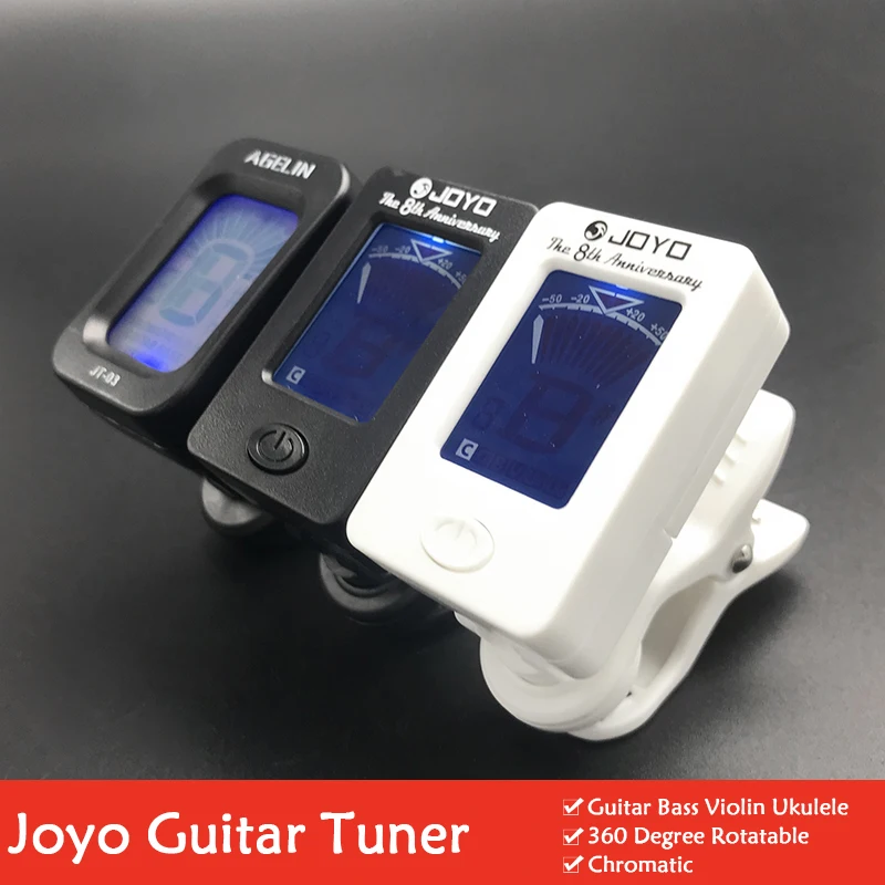 Joyo JT 01 Clip On цифровой гитарный тюнер 360 градусов Поворотный ЖК дисплей ra для