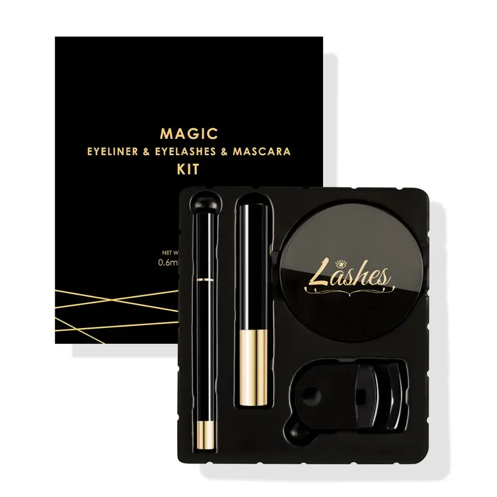 Magic Self-adhesive Eyeliner & Mascara & Eyelash Curler & 3 pairs Eyelash Kit No Gule NO Magnet Waterproof Quick drying
Magic Self-adhesive Eyeliner & Mascara & Eyelash Curler & 3 pairs Eyelash Kit No Gule NO Magnet Waterproof Quick drying