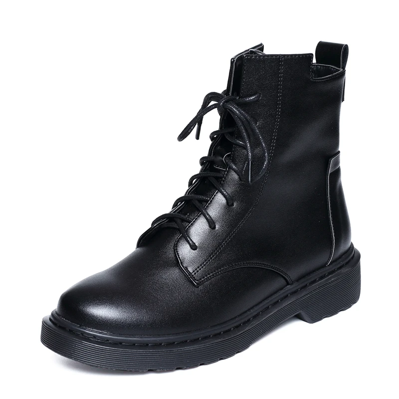 New Winter Autumn Boots Women Solid Low Heel Female Martin Boots Lace Up Fashion Round Toe Ankle Boots Shoes 
New Winter Autumn Boots Women Solid Low Heel Female Martin Boots Lace Up Fashion Round Toe Ankle Boots Shoes