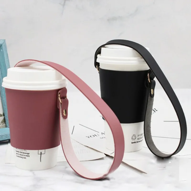 Outdoor Simple PU Leather Portable Cup Holder DIY Portable Heat Insulation Coffee Milk Tea Cup Outer Packaging Cup Holder
Outdoor Simple PU Leather Portable Cup Holder DIY Portable Heat Insulation Coffee Milk Tea Cup Outer Packaging Cup Holder