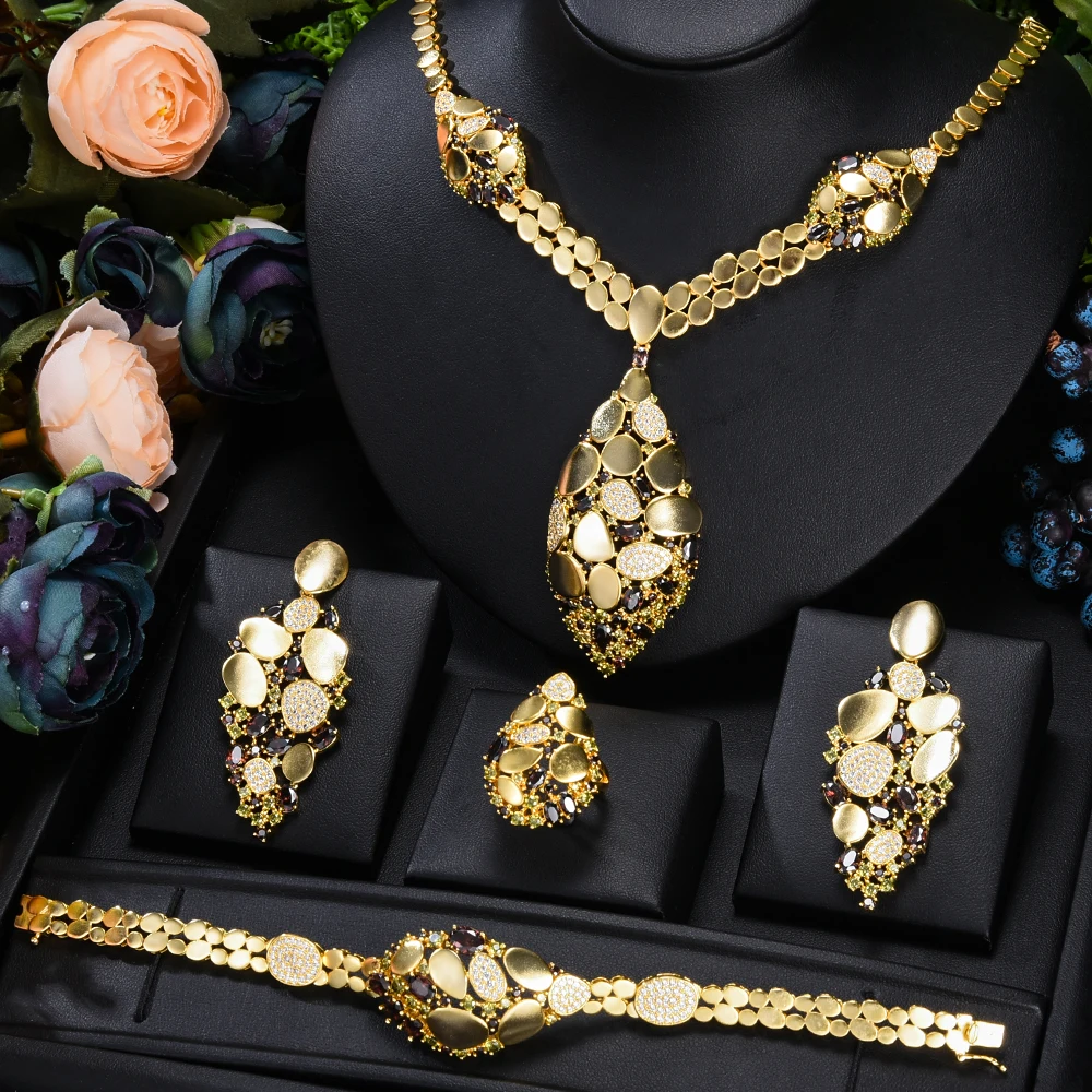 GODKI Famous Brand Bling Sequins Luxury Africa Dubai Jewelry Sets For Women Wedding Party Zircon Wedding Bridal Jewelry Set Gift
GODKI Famous Brand Bling Sequins Luxury Africa Dubai Jewelry Sets For Women Wedding Party Zircon Wedding Bridal Jewelry Set Gift