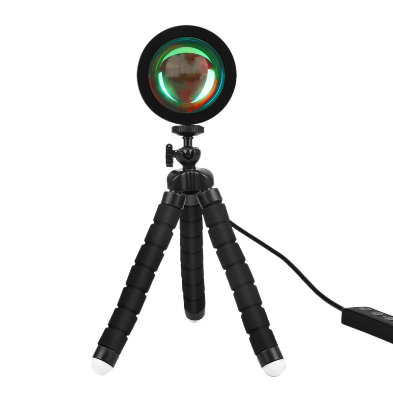 RGB Sunset Projection Atmosphere Lamp LED Night Lights,USB Projector 360° Photography Lamps Tripod for Home Room Studio
RGB Sunset Projection Atmosphere Lamp LED Night Lights,USB Projector 360° Photography Lamps Tripod for Home Room Studio