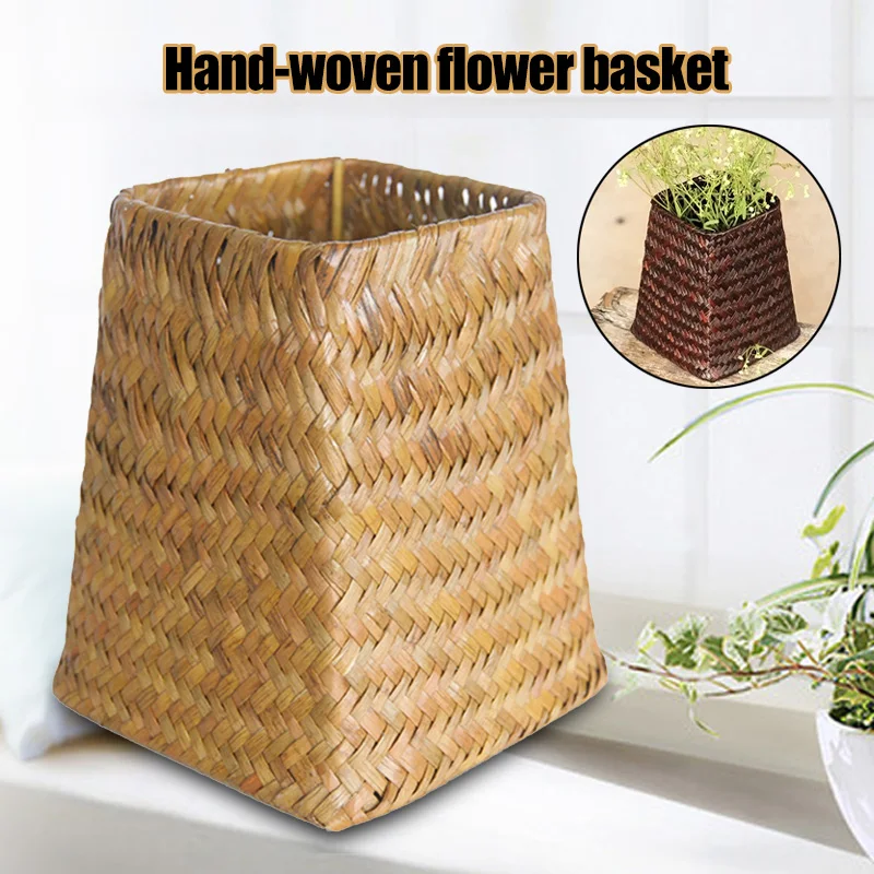 Hand Seagrass Woven Basket Wicker Basket Flower Vase Storage Pot Desktop Pen holder Decorative Ornament Rattan Home Organizer
Hand Seagrass Woven Basket Wicker Basket Flower Vase Storage Pot Desktop Pen holder Decorative Ornament Rattan Home Organizer