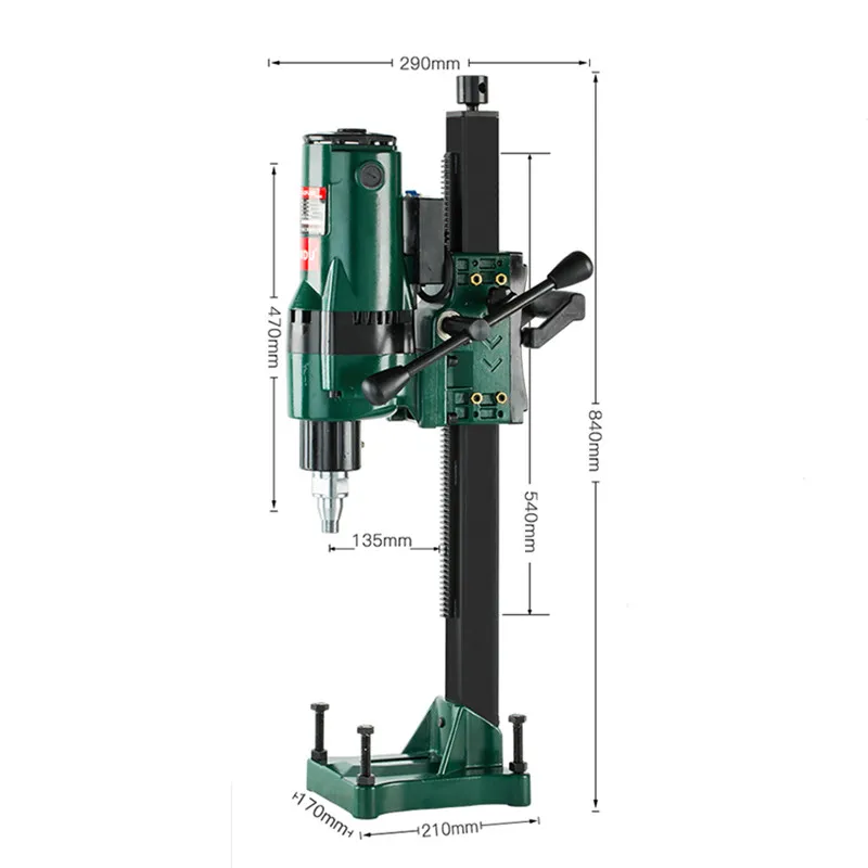 Z1Z-CF-260 Water Drilling Machine Diamond Drilling Tool High-quality Engineering Drilling Machine 220V 3900W 600r/min Max.260M
Z1Z-CF-260 Water Drilling Machine Diamond Drilling Tool High-quality Engineering Drilling Machine 220V 3900W 600r/min Max.260M