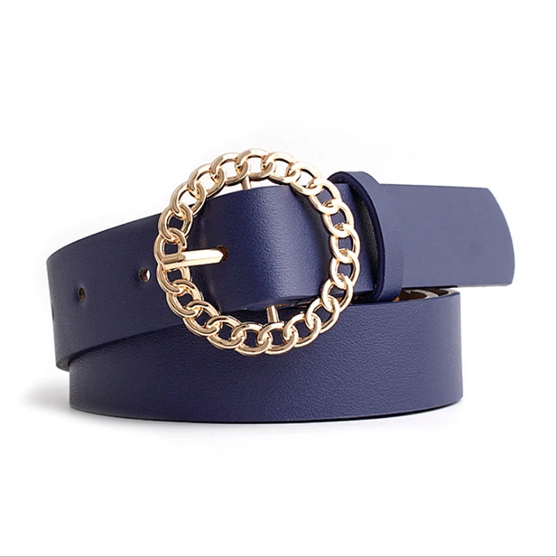 Fashion Simple Round Circle Pin Buckles Belt Female Side Buckle Jeans Wild Belts For Women Decoration Gift
Fashion Simple Round Circle Pin Buckles Belt Female Side Buckle Jeans Wild Belts For Women Decoration Gift