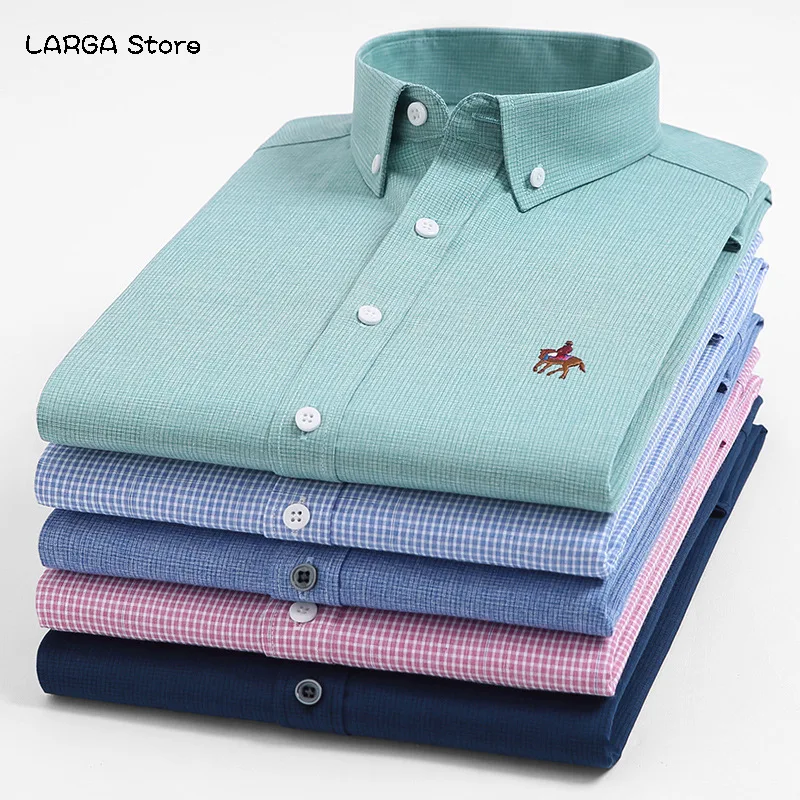 Fashion Embroidery Men's Business Dress Shirts White Pink Office Work Leisure Mens Summer Short Sleeve Shirt
Fashion Embroidery Men's Business Dress Shirts White Pink Office Work Leisure Mens Summer Short Sleeve Shirt