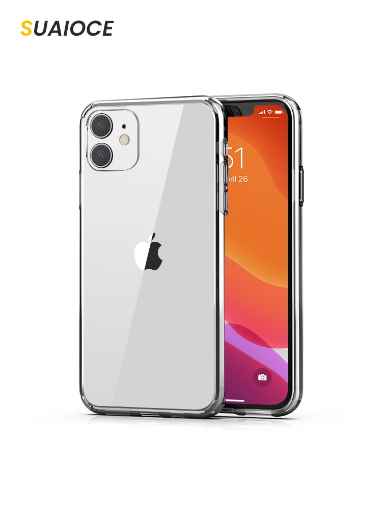 SUAIOCE for iPhone X XS XR 11 Pro Max SE2 Soft TPU Clear Bumper Transparent Cover for iPhone 7 8 Plus SE 2020 Protective Cases
SUAIOCE for iPhone X XS XR 11 Pro Max SE2 Soft TPU Clear Bumper Transparent Cover for iPhone 7 8 Plus SE 2020 Protective Cases