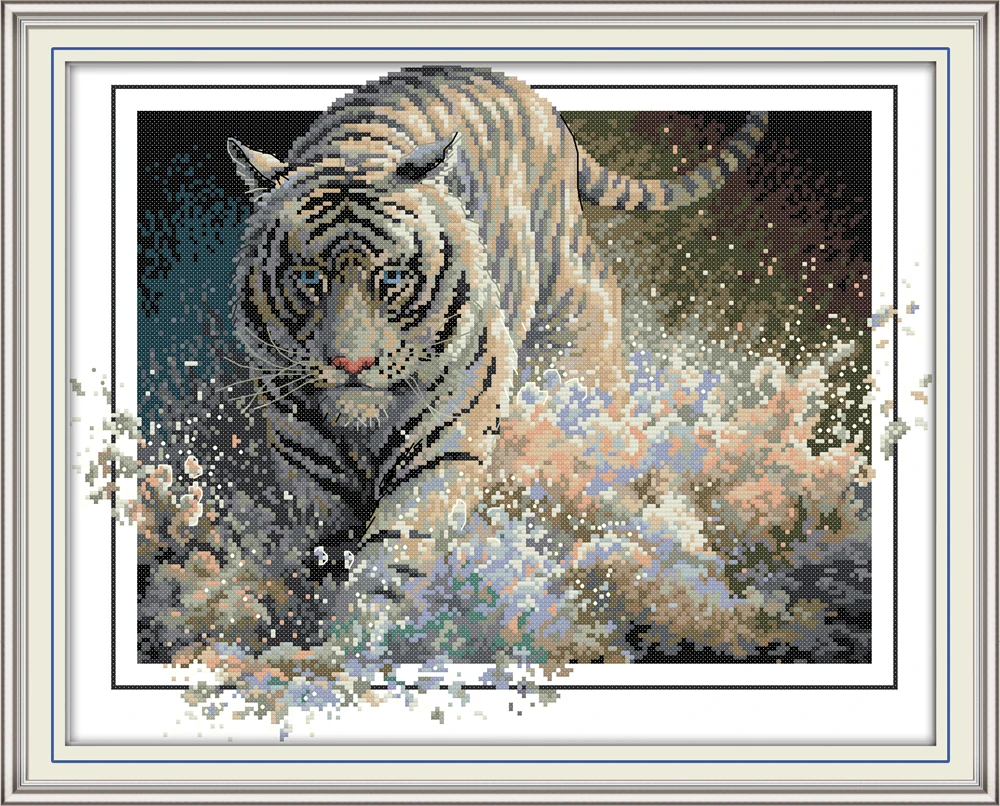 HH Tiger 4 cross stitch kit aida 14ct 11ct count print canvas cross stitches needlework embroidery DIY handmade DA259
HH Tiger 4 cross stitch kit aida 14ct 11ct count print canvas cross stitches needlework embroidery DIY handmade DA259