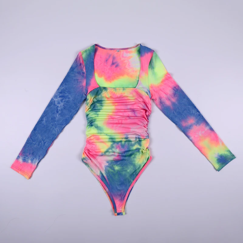 Woman Sexy Tie-dyed Bodysuit Women Square Neck Bodysuits Jumpsuit Short Long Sleeve Tops Party Club Sexy Slim Clothes
Woman Sexy Tie-dyed Bodysuit Women Square Neck Bodysuits Jumpsuit Short Long Sleeve Tops Party Club Sexy Slim Clothes