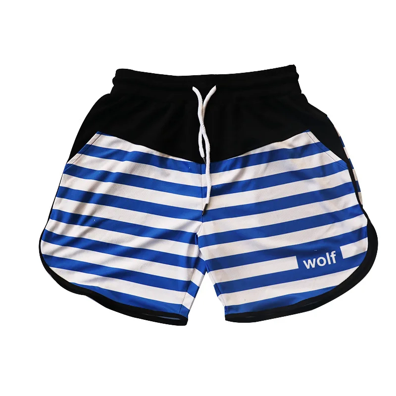 Summer Men's Shorts Sports Pants Quick-drying Breathable Striped Five-point Outdoor Running Fitness Pants Mens Workout Shorts 
Summer Men's Shorts Sports Pants Quick-drying Breathable Striped Five-point Outdoor Running Fitness Pants Mens Workout Shorts