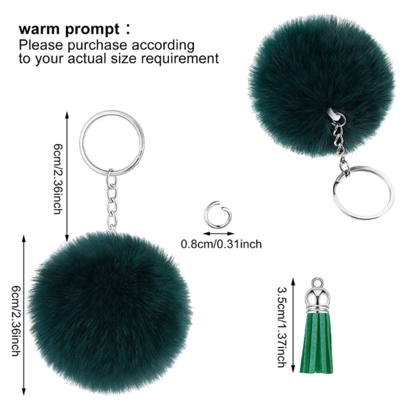 30 Pcs Colorful Pom Poms Ball with 30 Pieces Open Jump Rings and 30 Pieces Key Chains for Bag Car Charm Accessories
30 Pcs Colorful Pom Poms Ball with 30 Pieces Open Jump Rings and 30 Pieces Key Chains for Bag Car Charm Accessories