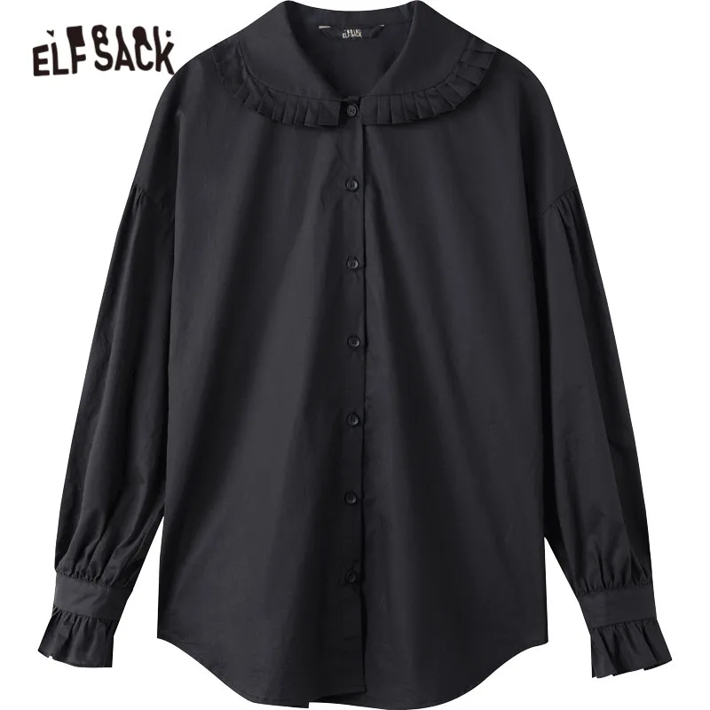 ELFSACK Solid Pure Single Breasted Casual Ruffle Shirts Women,2021 Winter ELF Pure Full Sleeve Ladies Vintage Basic Daily Top
ELFSACK Solid Pure Single Breasted Casual Ruffle Shirts Women,2021 Winter ELF Pure Full Sleeve Ladies Vintage Basic Daily Top