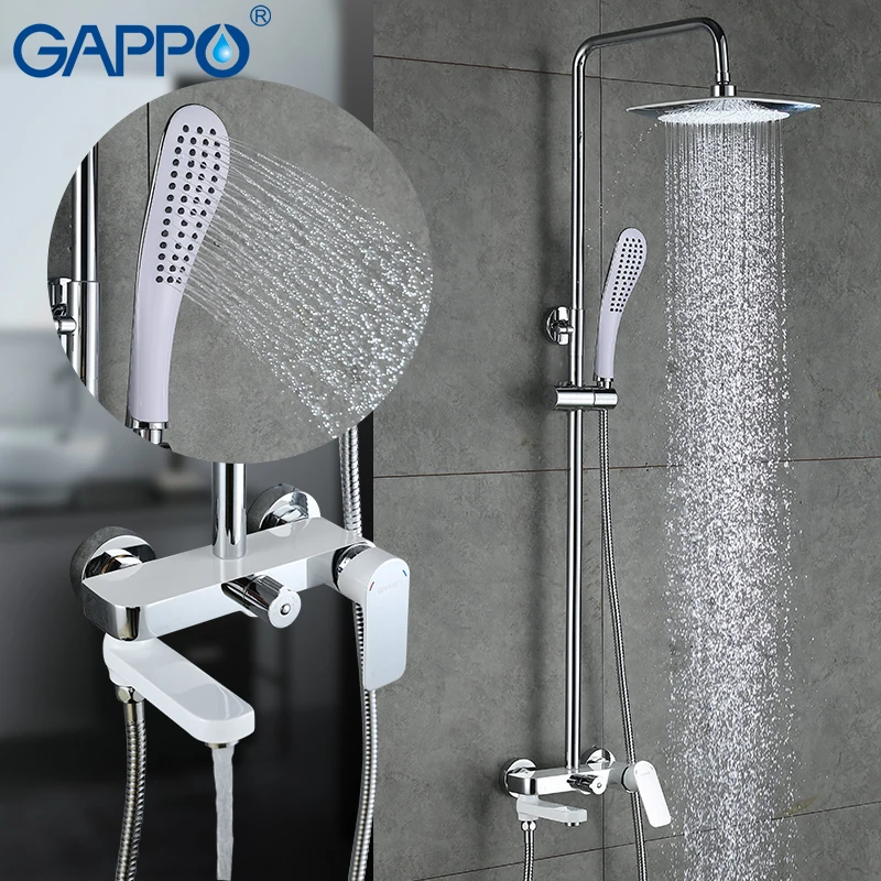 Смесители для душа Gappo G2448, настенный кран для ванны, большая Лейка с дождевой насадкой, ручной распылитель для комнаты отдыха
Смесители для душа Gappo G2448, настенный кран для ванны, большая Лейка с дождевой насадкой, ручной распылитель для комнаты отдыха