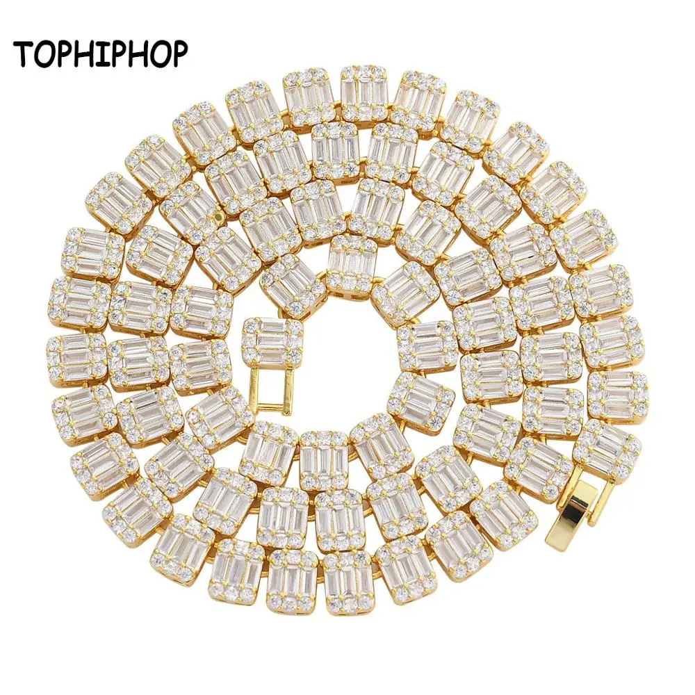 TOPHIPHOP Cubic Zirconia Necklace Square Zircon Hip Hop Necklace Fashion Ice Out Men's Women's Jewelry Gifts Exquisite Boxed
TOPHIPHOP Cubic Zirconia Necklace Square Zircon Hip Hop Necklace Fashion Ice Out Men's Women's Jewelry Gifts Exquisite Boxed