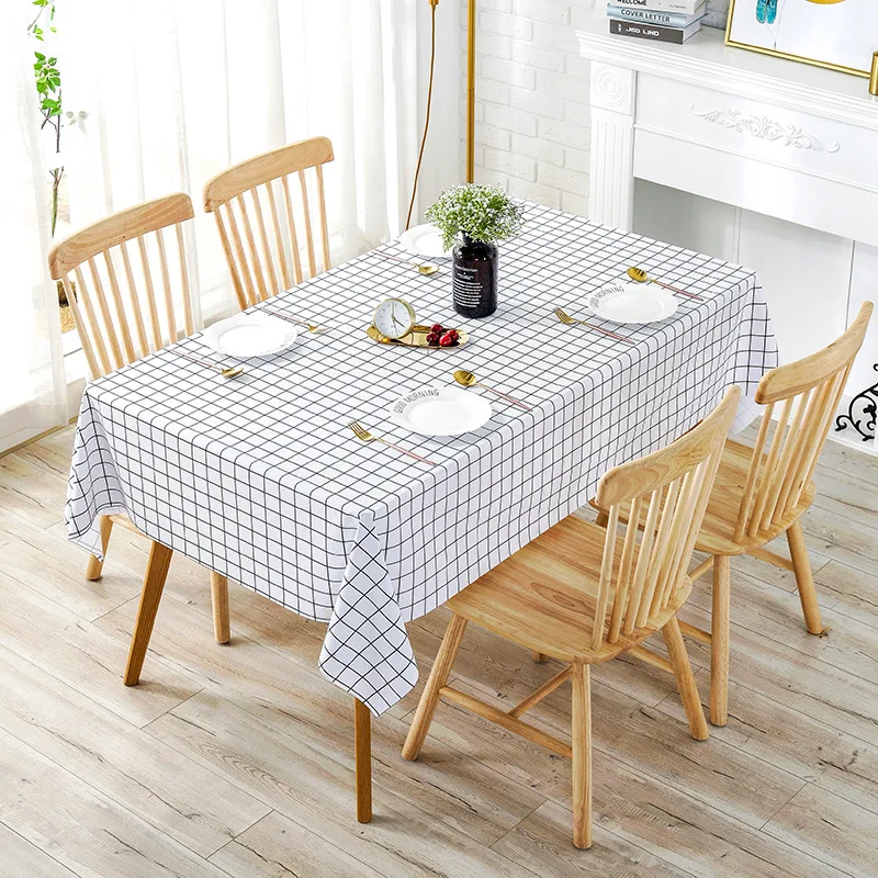 Nordic Waterproof Plastic PVC Tablecloth INS Oilproof Rectangular Checkered Pattern Dining Table Cover Hotel Picnic Table Cover
Nordic Waterproof Plastic PVC Tablecloth INS Oilproof Rectangular Checkered Pattern Dining Table Cover Hotel Picnic Table Cover