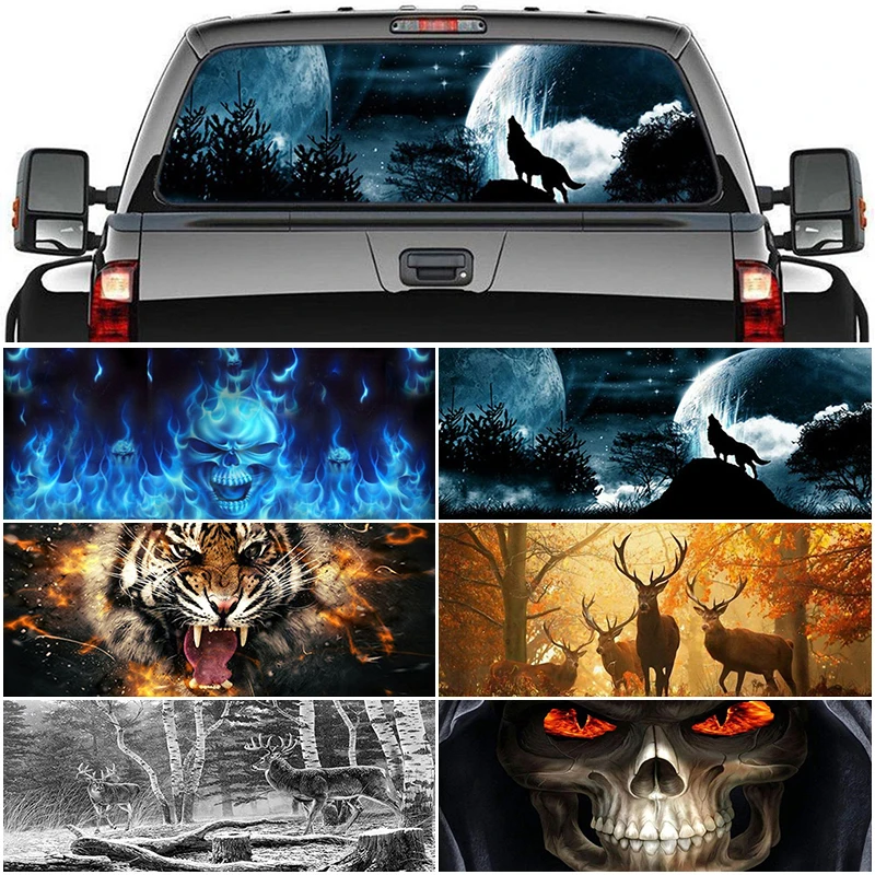 Car 3D Sticker Rear Windshield Sticker 135x36\146x46cm One Way Vision Material OEM Unique ORC Thriller Sticker Scary
Car 3D Sticker Rear Windshield Sticker 135x36\146x46cm One Way Vision Material OEM Unique ORC Thriller Sticker Scary