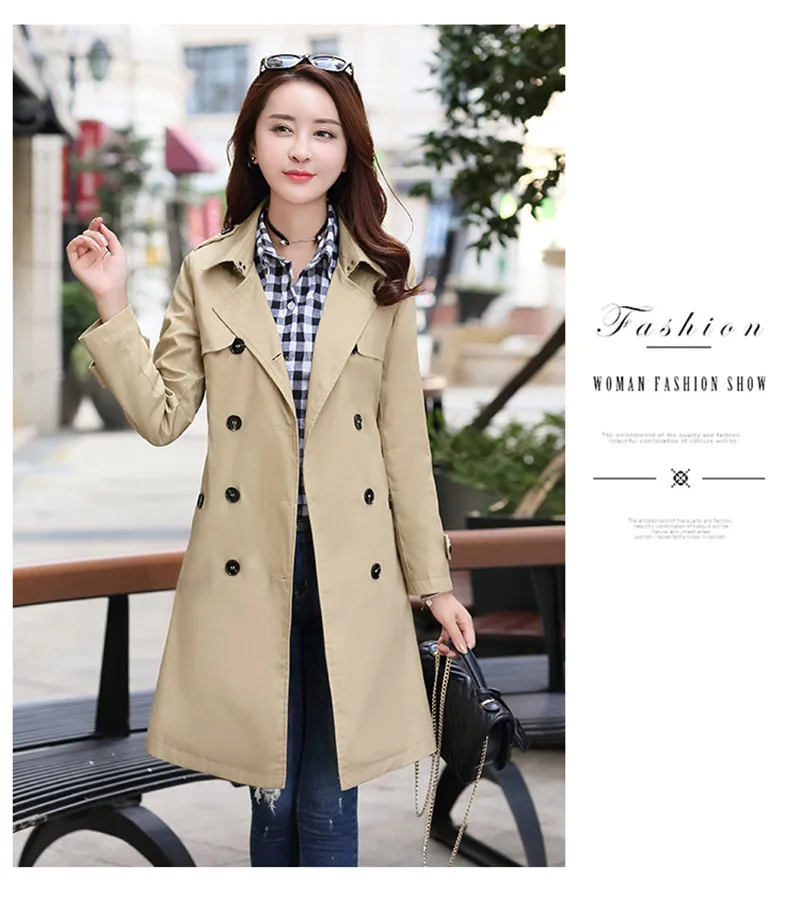 Бренд кэжуал 2020 весна осень длинное пальто для женщин размера плюс двубортные тонкие куртки-ветровки x730
Бренд кэжуал 2020 весна осень длинное пальто для женщин размера плюс двубортные тонкие куртки-ветровки x730