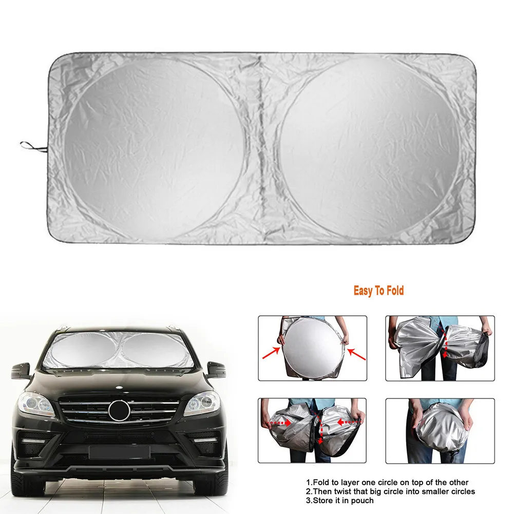 190cm*90cm Foldable Car Windshield Sun Shade Umbrella Car UV Cover Sunshade Heat Insulation Front Window Interior Protection
190cm*90cm Foldable Car Windshield Sun Shade Umbrella Car UV Cover Sunshade Heat Insulation Front Window Interior Protection