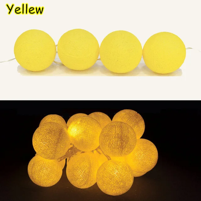 Romantic Lovely Yellow cotton ball string lights fairy party wedding home garden patio decor
Romantic Lovely Yellow cotton ball string lights fairy party wedding home garden patio decor