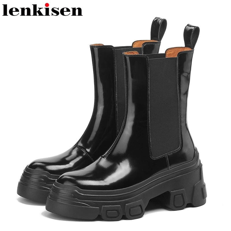 Lenkisen 2022 водонепроницаемые панковские ботинки зимние с круглым носком из натуральной кожи уличная одежда на высоком каблуке на молнии ручна... 
Lenkisen 2022 водонепроницаемые панковские ботинки зимние с круглым носком из натуральной кожи уличная одежда на высоком каблуке на молнии ручна...