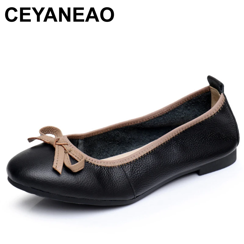 CEYANEAO Brand Genuine Cow Leather Slip On Shoes For Women Flats Black Khaki Soft Small Square Heel Bowknot Driving Shoes Woman
CEYANEAO Brand Genuine Cow Leather Slip On Shoes For Women Flats Black Khaki Soft Small Square Heel Bowknot Driving Shoes Woman