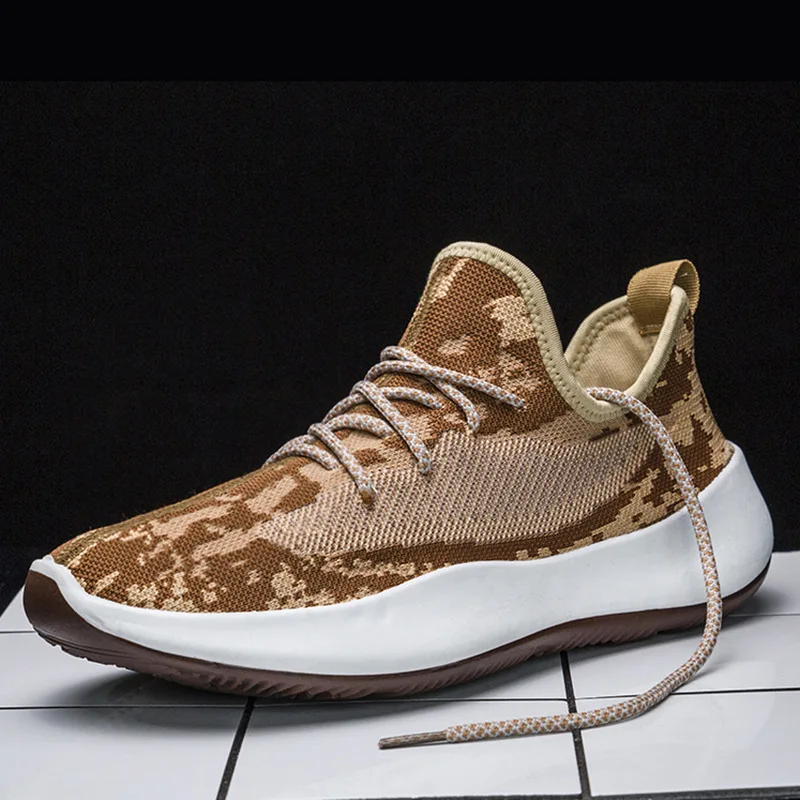 Men's running shoes 39-44 breathable camouflage sneakers lace up comfortable casual walking shoes flying woven round toe shoes
Men's running shoes 39-44 breathable camouflage sneakers lace up comfortable casual walking shoes flying woven round toe shoes