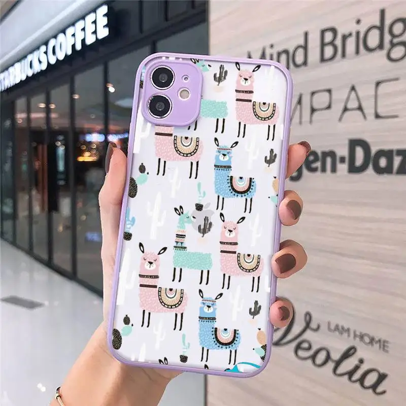 Alpaca cute animal cartoom Phone Case matte transparent For iphone 7 8 11 12 plus mini x xs xr pro max cover 
Alpaca cute animal cartoom Phone Case matte transparent For iphone 7 8 11 12 plus mini x xs xr pro max cover