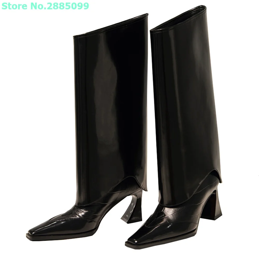 Strange Heel Shark Trouser Boots Square Toe Knee High Slip On Sexy Women Party Dress Shoes Spring Autume Boots Black White
Strange Heel Shark Trouser Boots Square Toe Knee High Slip On Sexy Women Party Dress Shoes Spring Autume Boots Black White