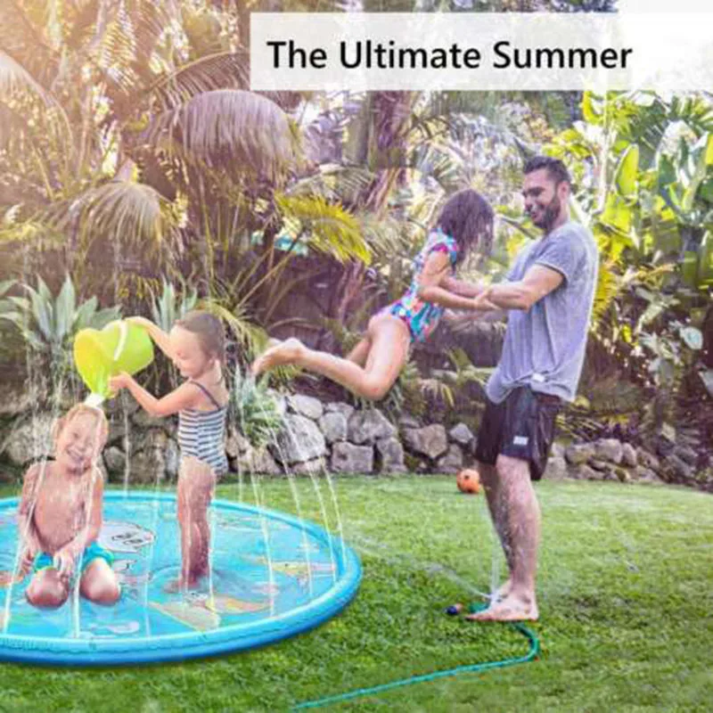 170/100cm Inflatable Spray Water Cushion Summer Kids Play Water Mat Lawn Games Pad Sprinkler Play Toys Outdoor Tub Swiming Pool
170/100cm Inflatable Spray Water Cushion Summer Kids Play Water Mat Lawn Games Pad Sprinkler Play Toys Outdoor Tub Swiming Pool