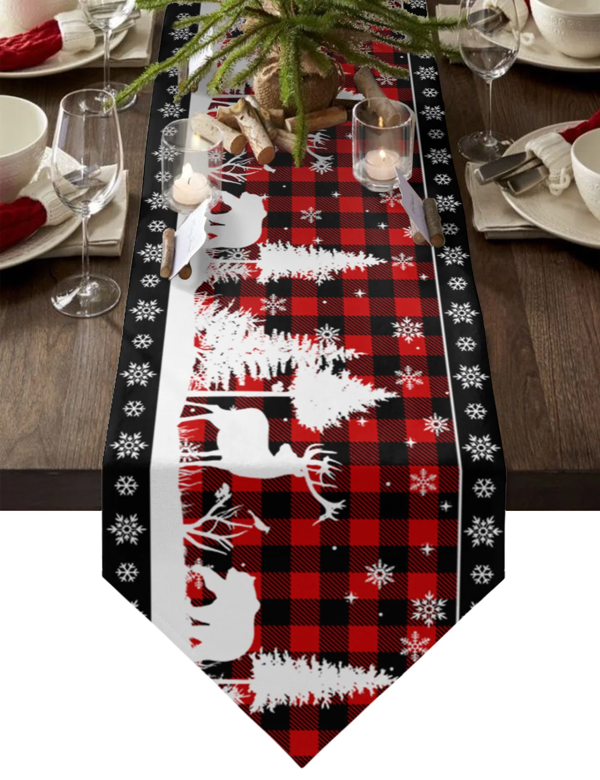 Christmas Winter Christmas Tree Elk Snowflake Table Runner Desktop Tablecloth Decorations For Home Xmas New Year Ornaments
Christmas Winter Christmas Tree Elk Snowflake Table Runner Desktop Tablecloth Decorations For Home Xmas New Year Ornaments