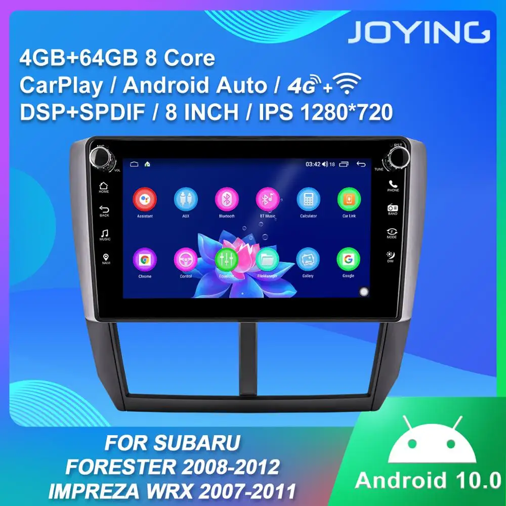 JOYING 9''Octa core Android 10.0 HD Car Radio Stereo GPS DSP 10.1" IPS RDS ForSubaru Forester 2008-2012 Impreza WRX 2007-2011
JOYING 9''Octa core Android 10.0 HD Car Radio Stereo GPS DSP 10.1" IPS RDS ForSubaru Forester 2008-2012 Impreza WRX 2007-2011