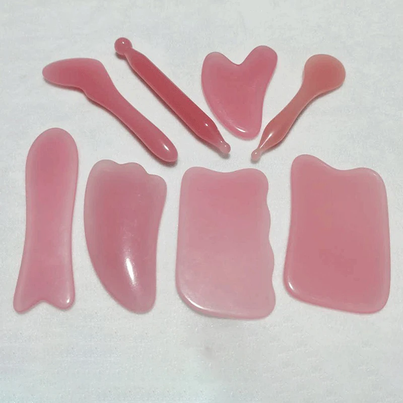 Natural Rose Quartz Jade Guasha Board Acupuncture Massage Face Lifting Stone Guasha Scraping Facial Massage
Natural Rose Quartz Jade Guasha Board Acupuncture Massage Face Lifting Stone Guasha Scraping Facial Massage